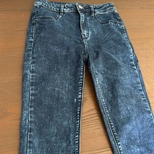 American Eagle stonewashed sky high jeggings, 4 regular